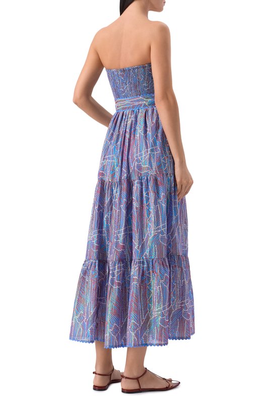 Хлопковое платье Poupette St Barth WTMR26LCXAKB Разноцветный  WTMR26LCXAKB Фото 3