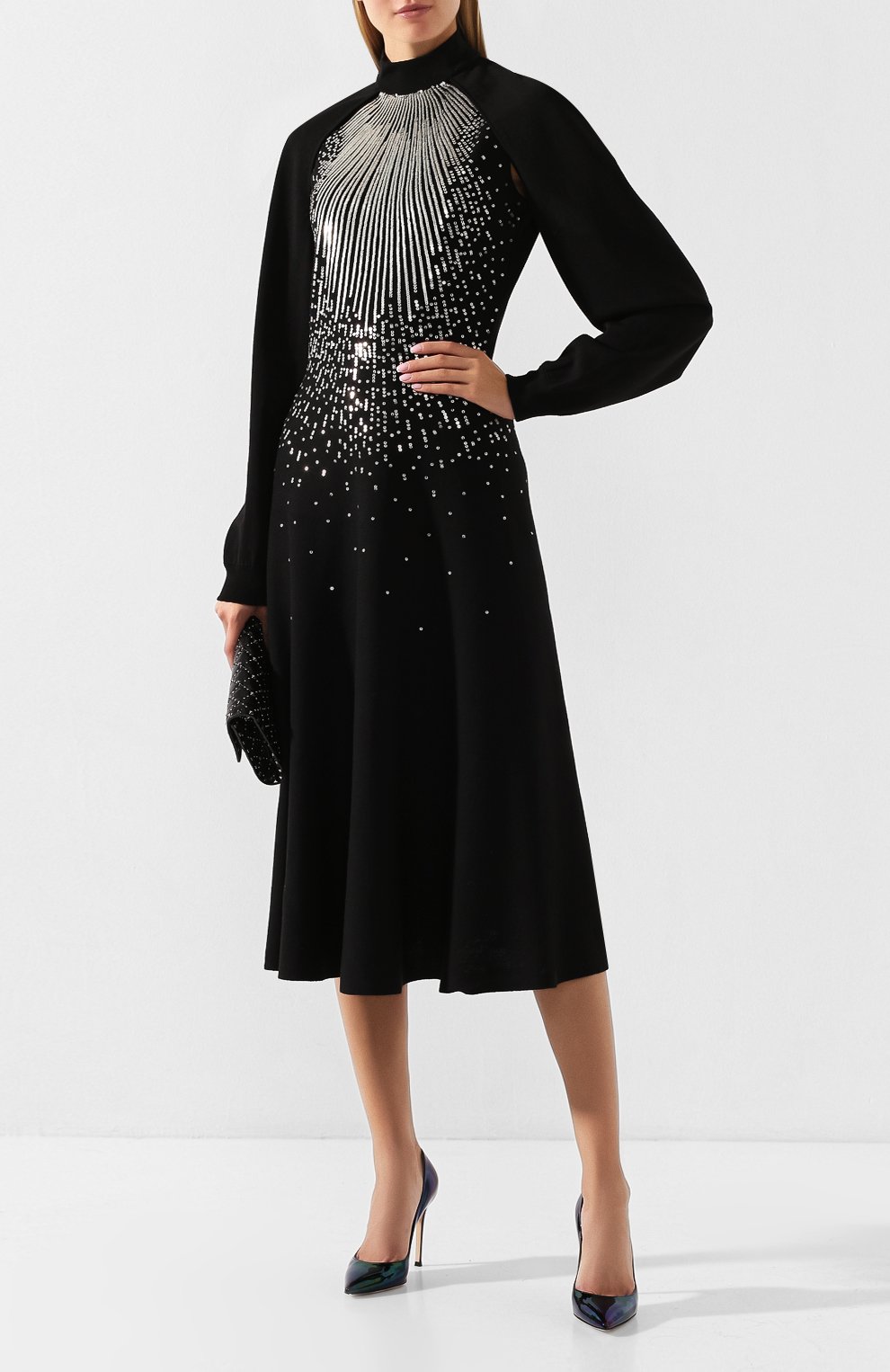 Платье из смеси шерсти и вискозы GIVENCHY, арт. BW20Q44Z56, фото 2