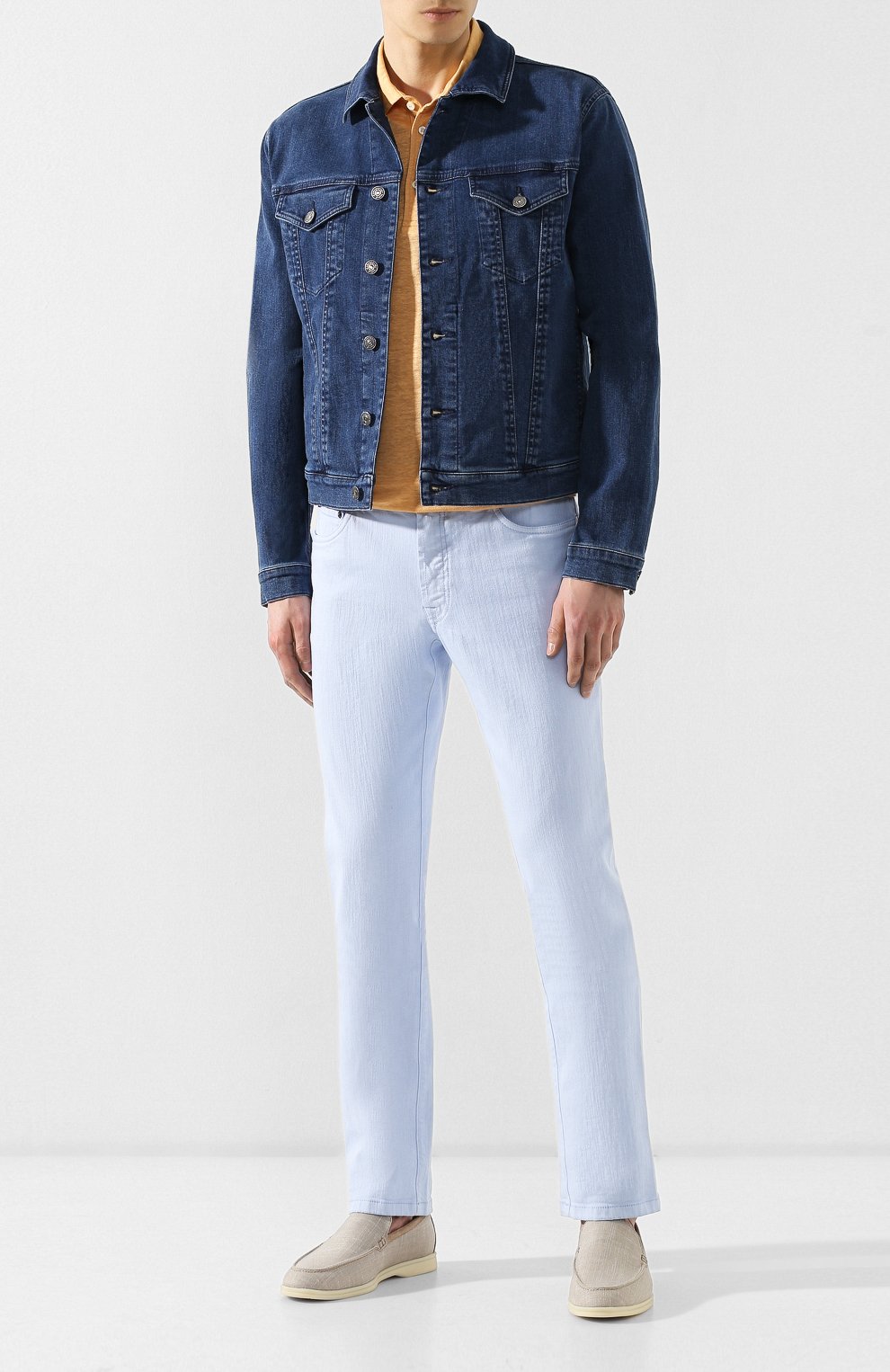 Текстильные лоферы summer walk LORO PIANA, арт. FAI4871, фото 2