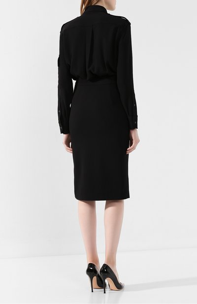 Платье из вискозы TOM FORD черного цвета по цене 252500 руб., арт. AB2627-FAX056, фото 4 Платье из вискозы TOM FORD, арт. AB2627-FAX056, фото 4