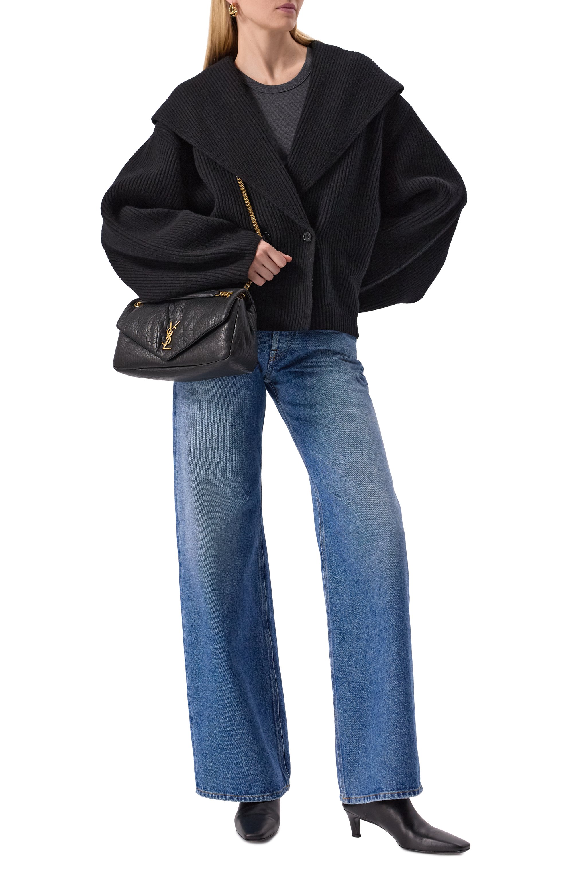 Сумка calypso medium SAINT LAURENT, арт. 800916/AACYT, фото 7