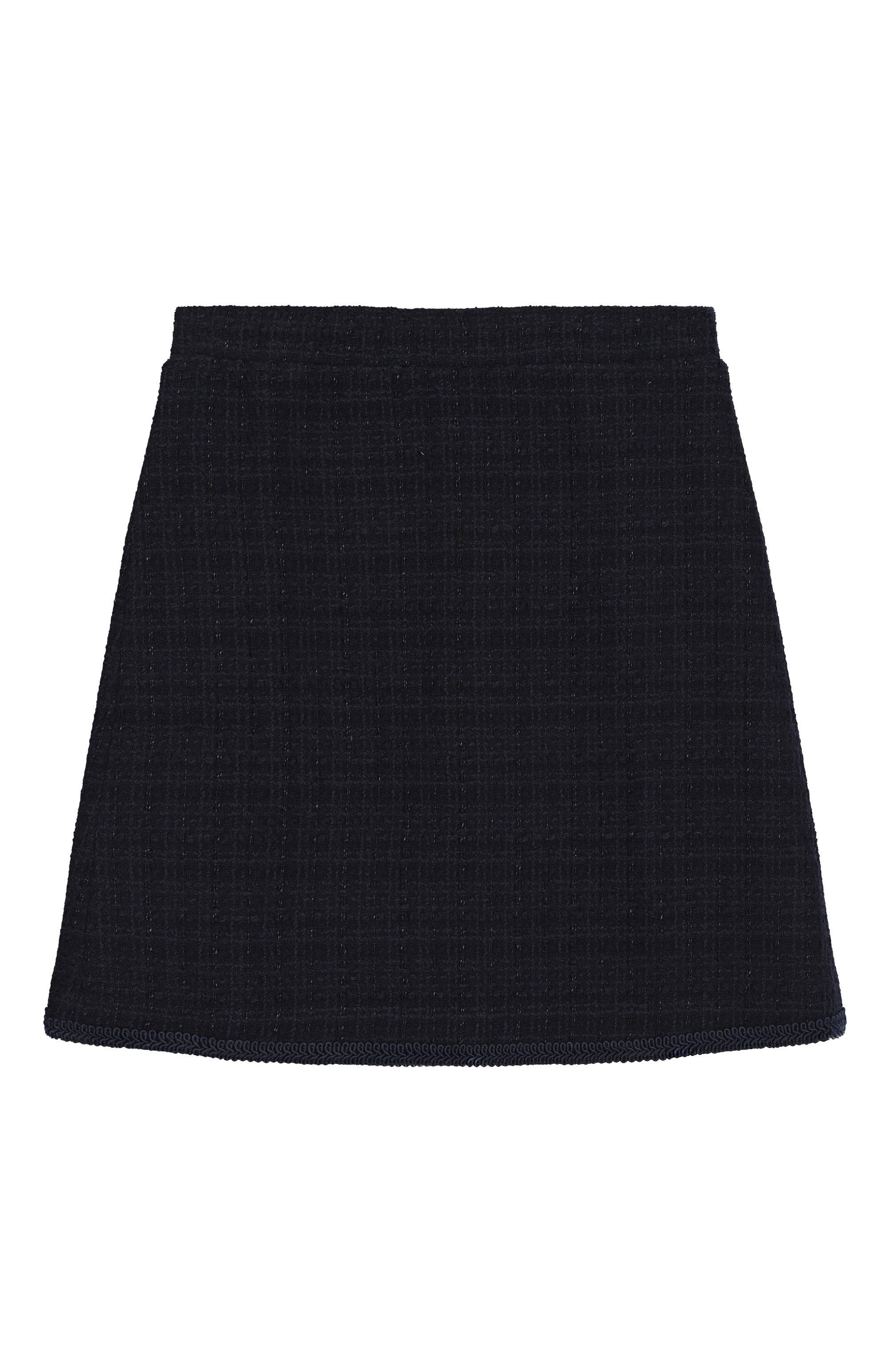 Твидовая юбка EIRENE темно-синего цвета по цене 18450 руб., арт. PF2526179B/10A-14A, фото 1 Твидовая юбка EIRENE, арт. PF2526179B/10A-14A, фото 1