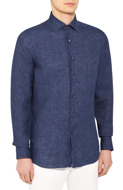 Льняная рубашка ZEGNA, арт. UUX38/SRF5, фото 3