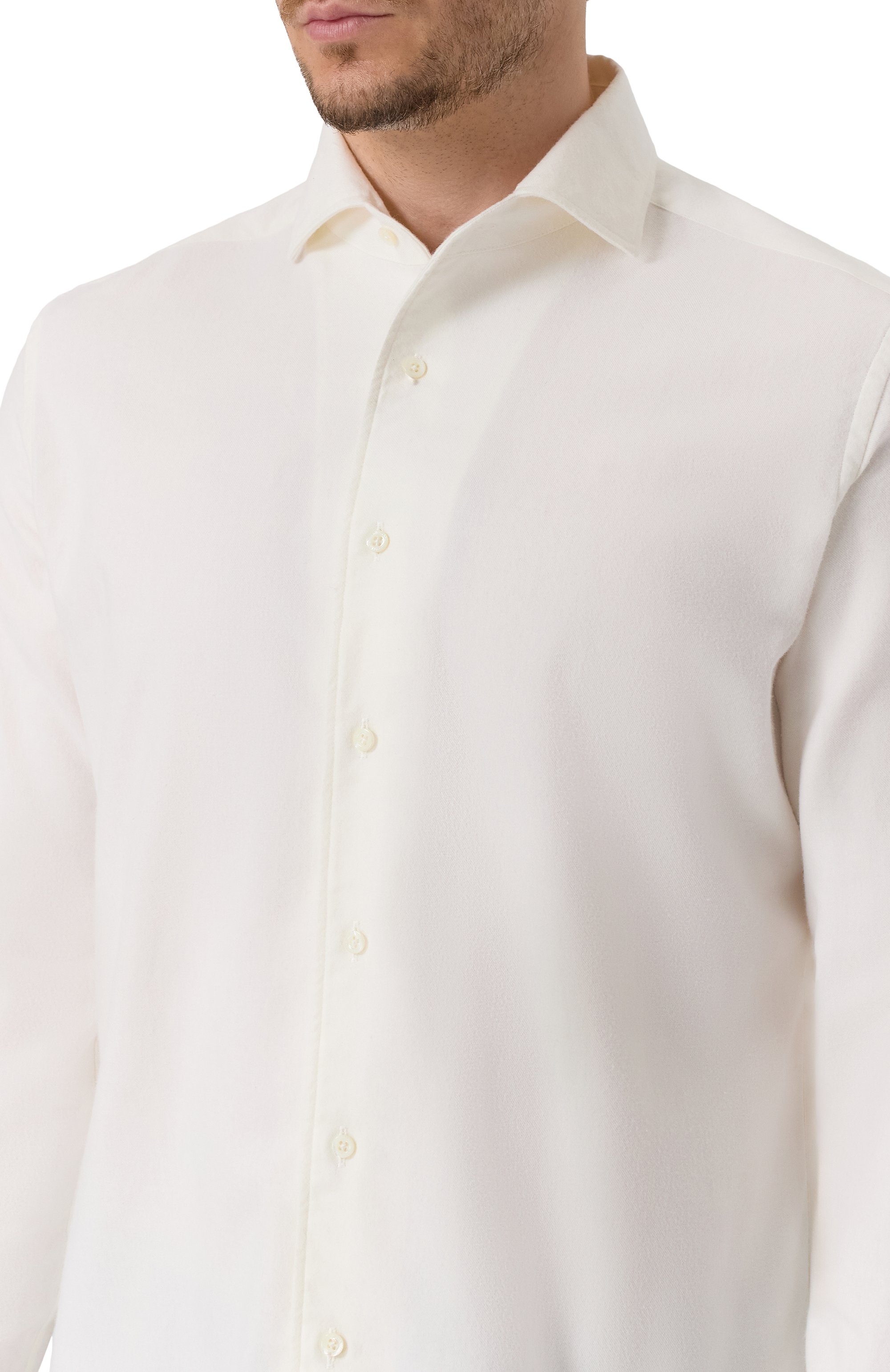 Рубашка из хлопка и кашемира CORNELIANI, арт. 26P156-2611629, фото 5