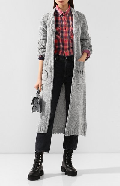 Кардиган с поясом OFF-WHITE, арт. 0WHB009F19F980500500, фото 2