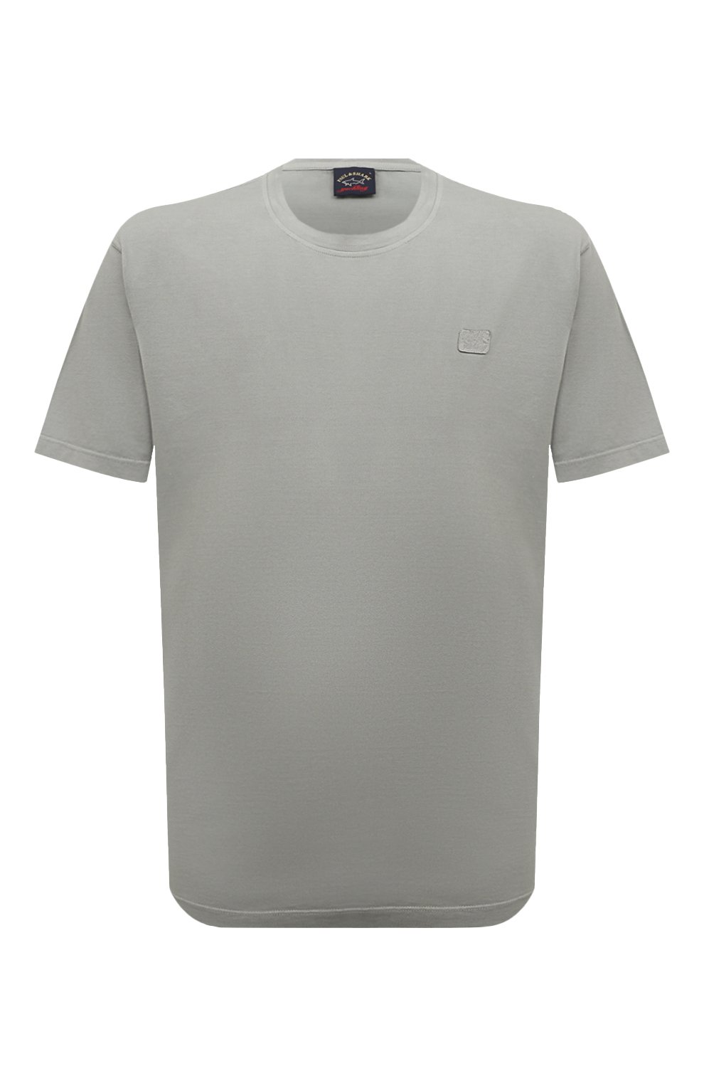 Хлопковая футболка PAUL&SHARK серого цвета по цене 15950 руб., арт. 13311654, фото 1 Хлопковая футболка PAUL&SHARK, арт. 13311654, фото 1