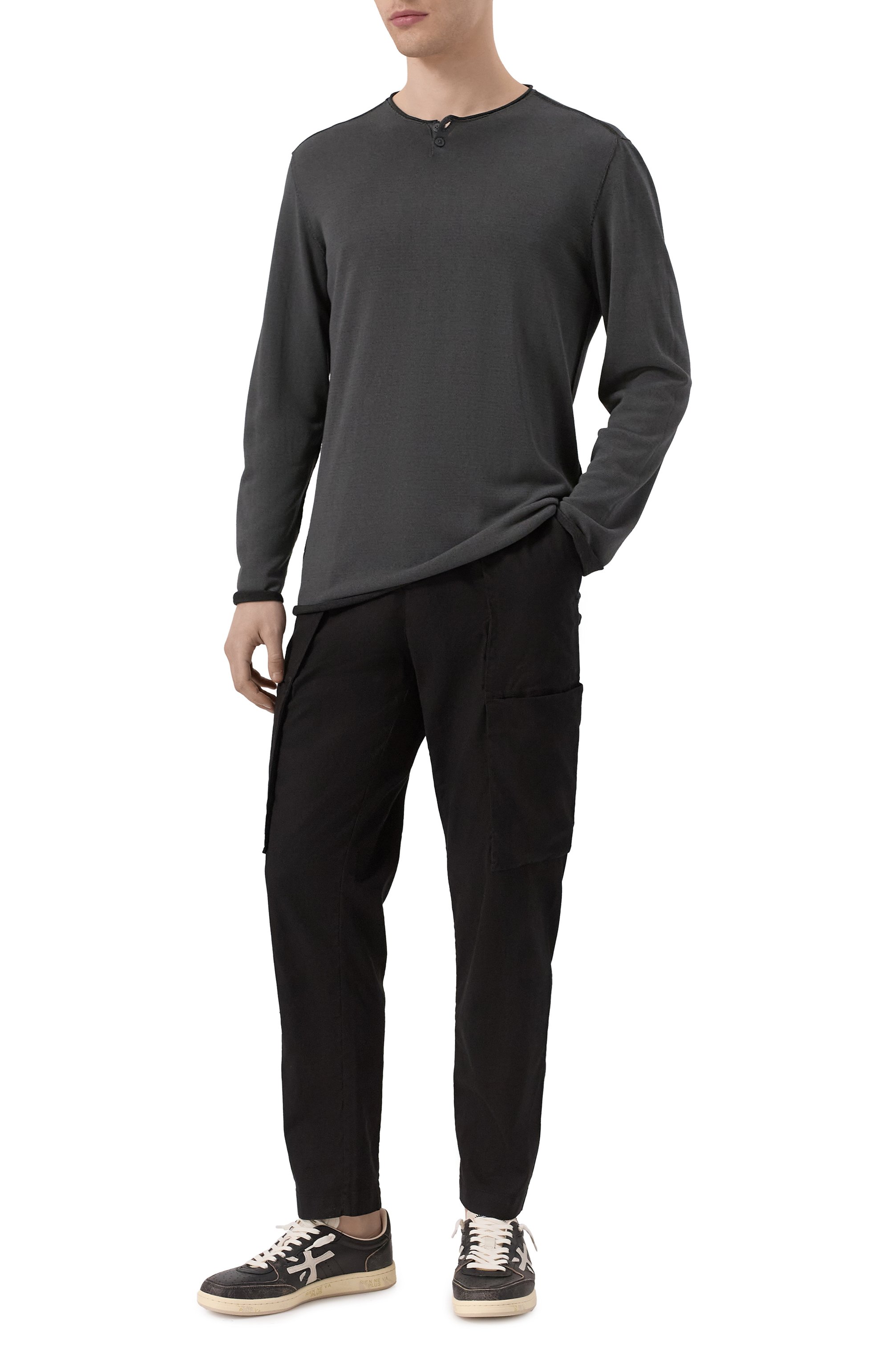 Брюки-карго из хлопка и льна TRANSIT, арт. CFUTRZE141, фото 2