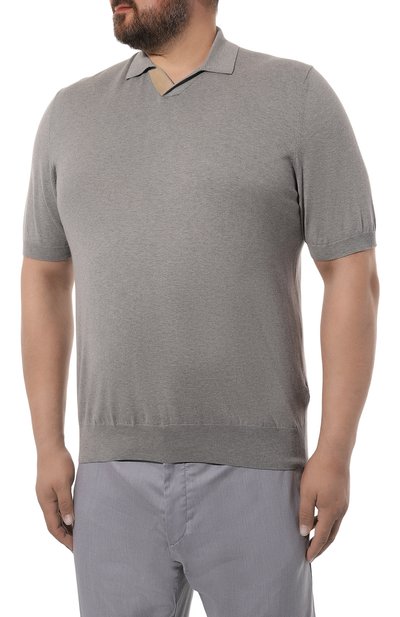 Хлопковое поло CANALI, арт. C0944B/MK01440, фото 3