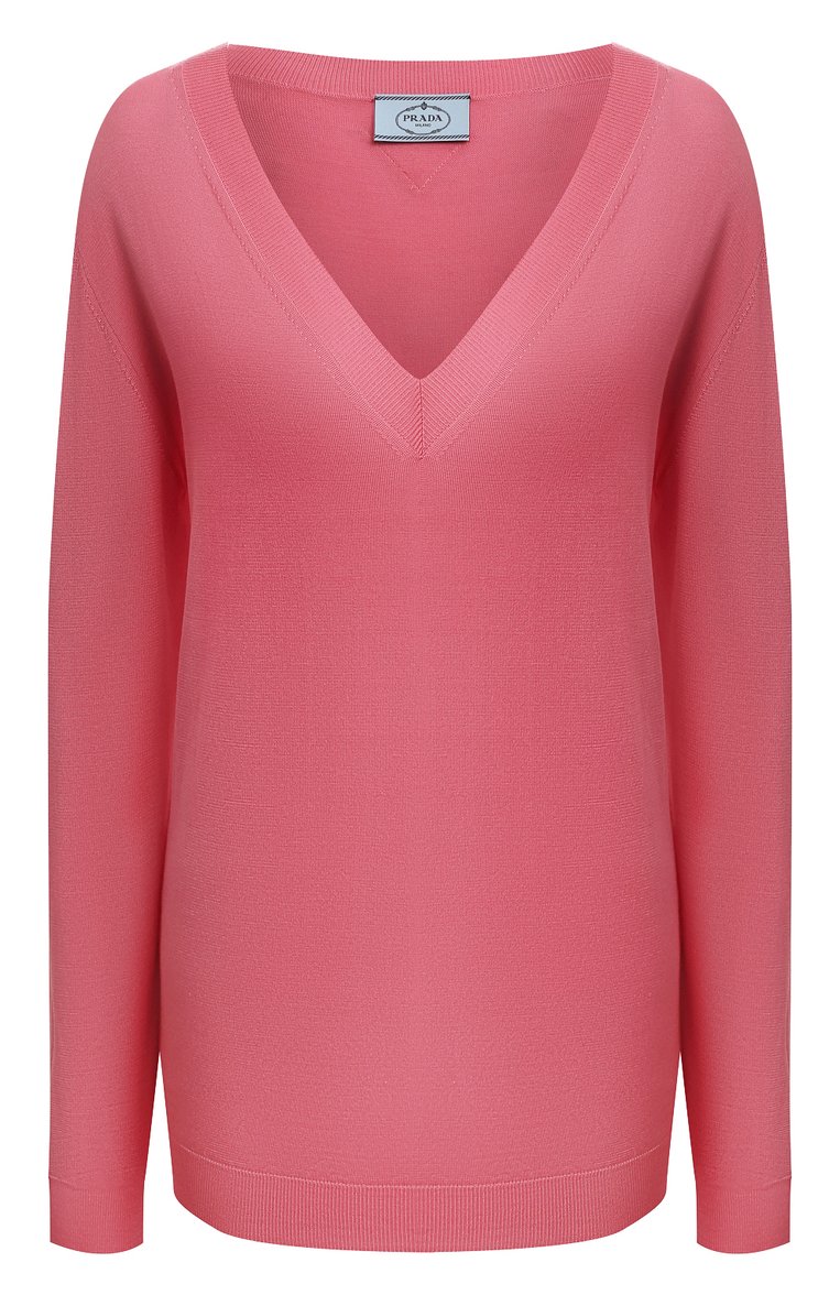 Шелковый пуловер PRADA, арт. P24H1N-XIX-F0028-211, фото 1