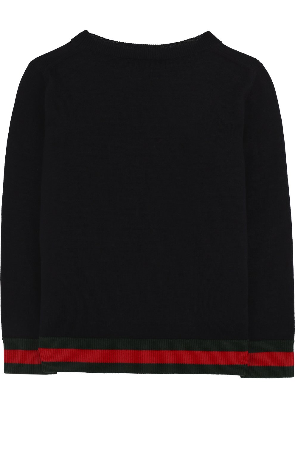 Хлопковый пуловер с контрастными манжетами GUCCI, арт. 457711/X3F43, фото 2