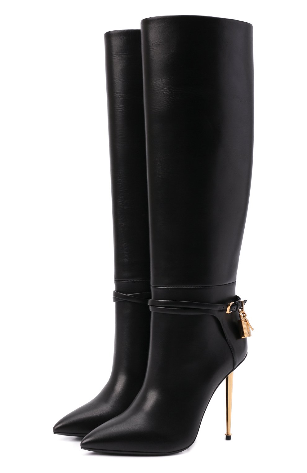 Кожаные сапоги padlock TOM FORD, арт. W2529T-LCL002, фото 1