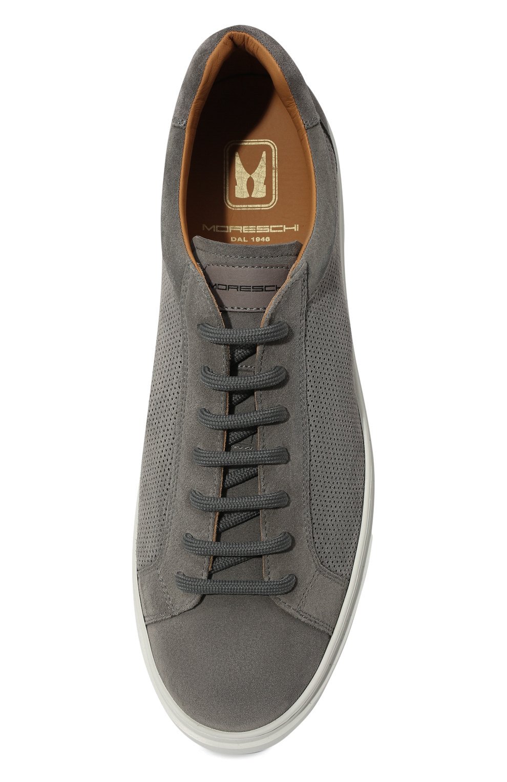 Замшевые кеды MORESCHI серого цвета по цене 47300 руб., арт. 44089/220/CR0AZIA/CR0AZIAF0R, фото 6 Замшевые кеды MORESCHI, арт. 44089/220/CR0AZIA/CR0AZIAF0R, фото 6