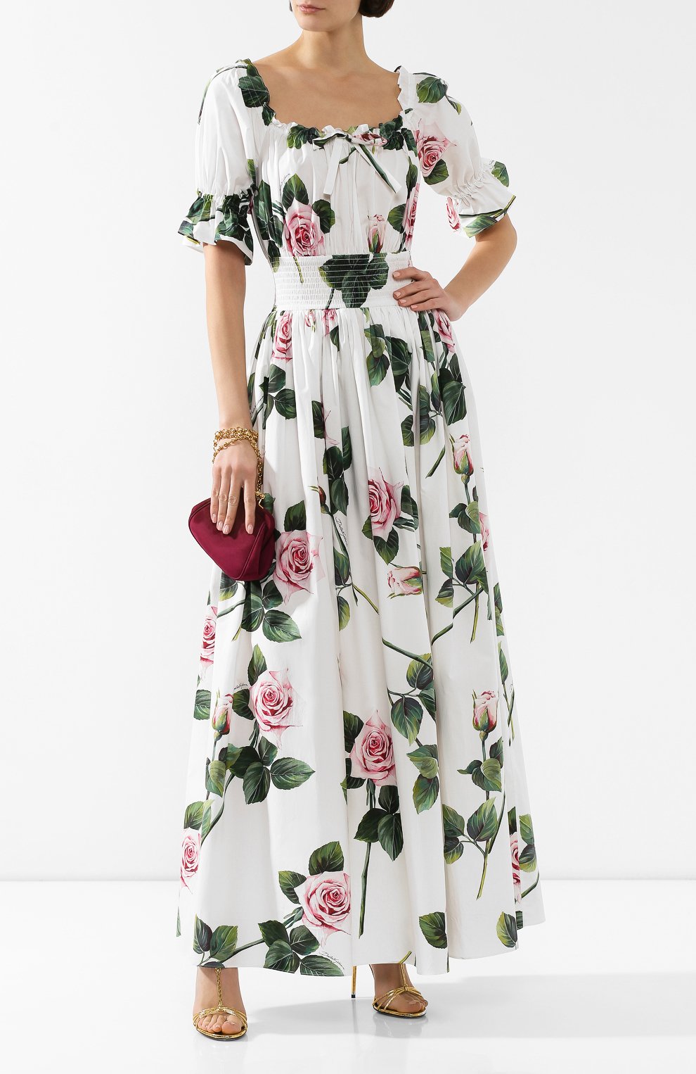 Хлопковое платье DOLCE & GABBANA, арт. F6H9BT/HS5FZ, фото 2