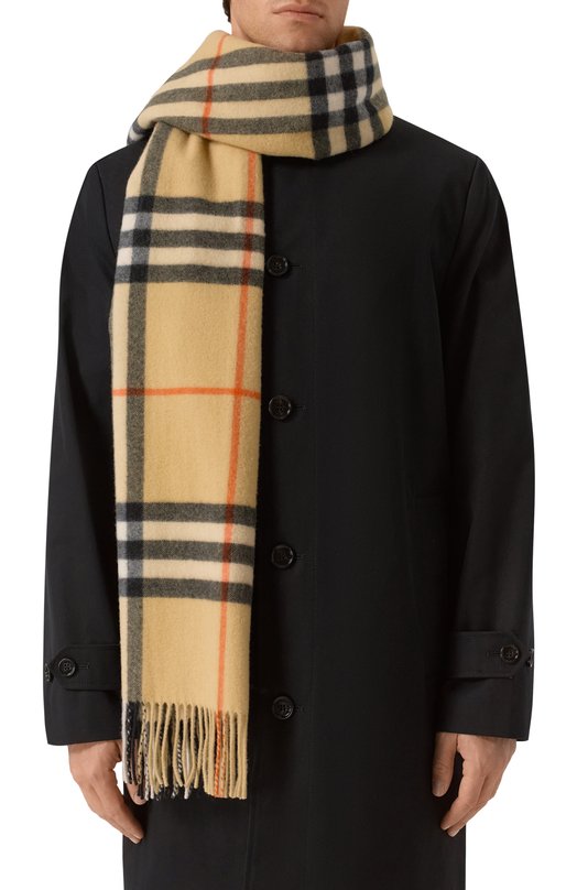 Кашемировый шарф Burberry 8085931 Бежевый  8085931 Фото 2
