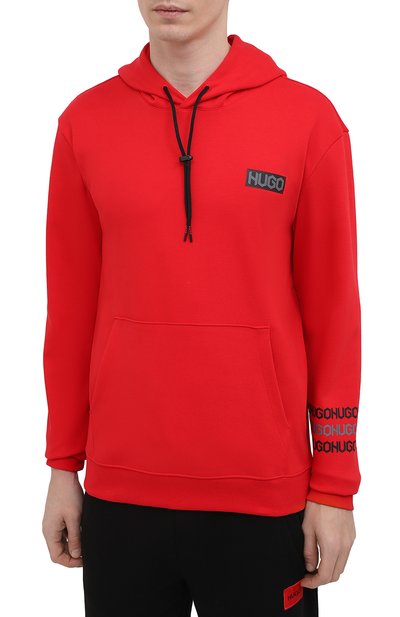 Хлопковое худи HUGO, арт. 50448840, фото 3