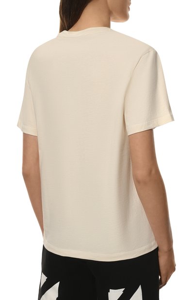 Хлопковая футболка ADIDAS ORIGINALS кремового цвета по цене 5370 руб., арт. HD2753, фото 4 Хлопковая футболка ADIDAS ORIGINALS, арт. HD2753, фото 4