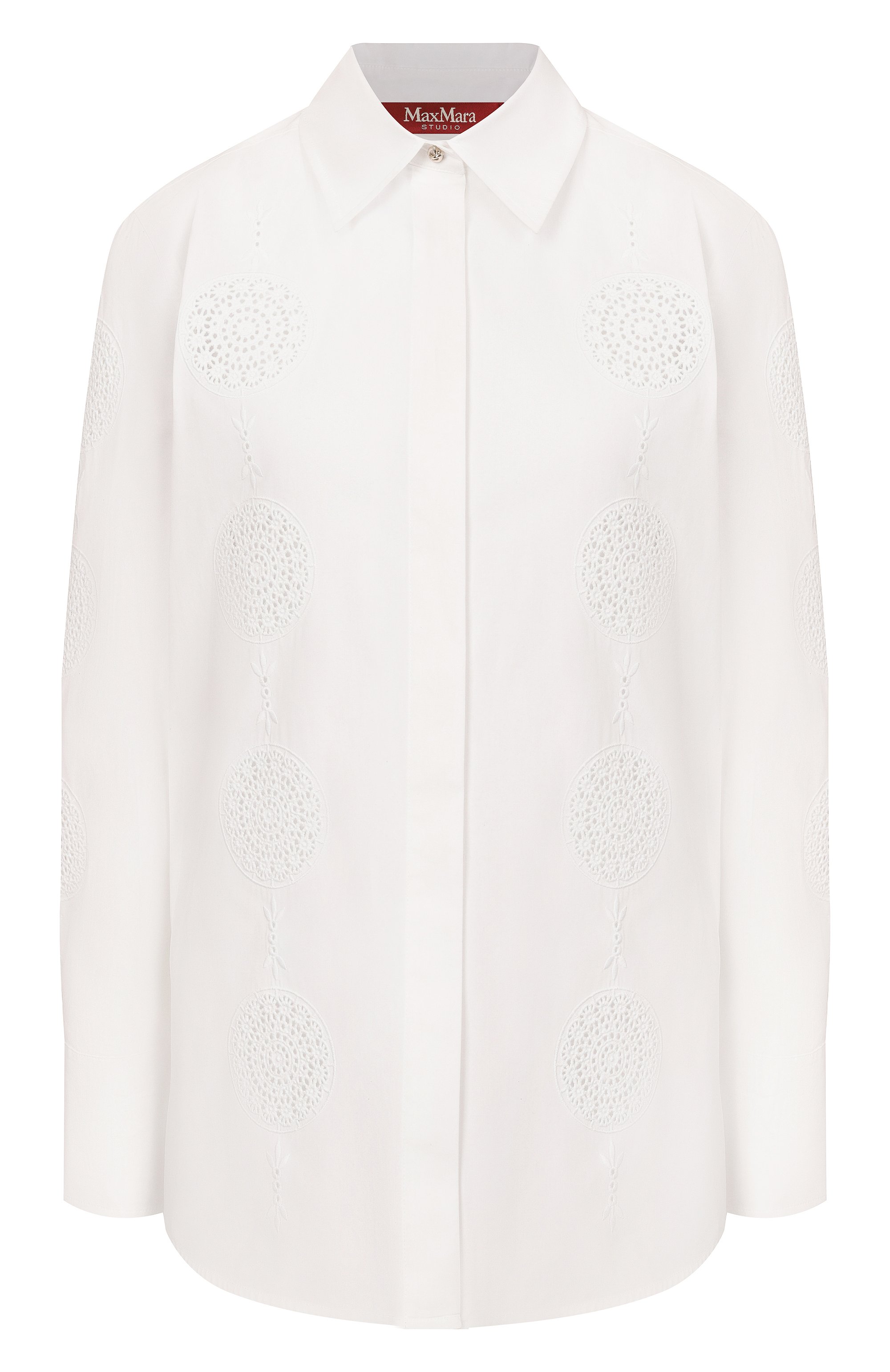 Хлопковая рубашка MAX MARA STUDIO, арт. SESIA, фото 1