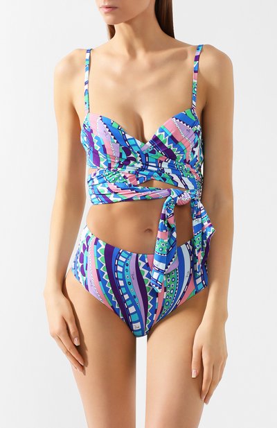 Бра с плотной чашкой EMILIO PUCCI голубого цвета по цене 38250 руб., арт. 0HMX30/0H797, фото 2 Бра с плотной чашкой EMILIO PUCCI, арт. 0HMX30/0H797, фото 2