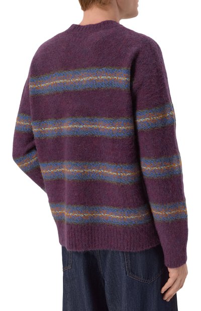 Шерстяной свитер DRIES VAN NOTEN фиолетового цвета по цене 96900 руб., арт. 021236/4755, фото 4 Шерстяной свитер DRIES VAN NOTEN, арт. 021236/4755, фото 4
