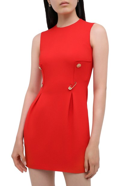 Платье из вискозы VERSACE красного цвета по цене 139000 руб., арт. A87297/A208429, фото 3 Платье из вискозы VERSACE, арт. A87297/A208429, фото 3