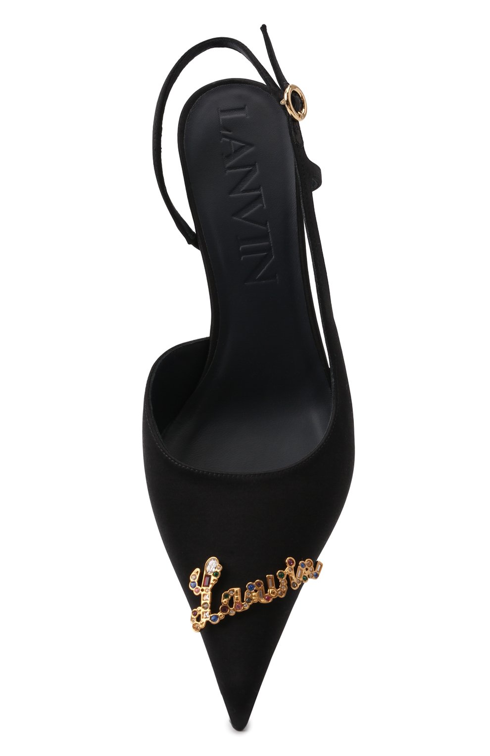 Текстильные туфли LANVIN черного цвета по цене 108000 руб., арт. FW-SAGS08-RAPI-P22, фото 6 Текстильные туфли LANVIN, арт. FW-SAGS08-RAPI-P22, фото 6