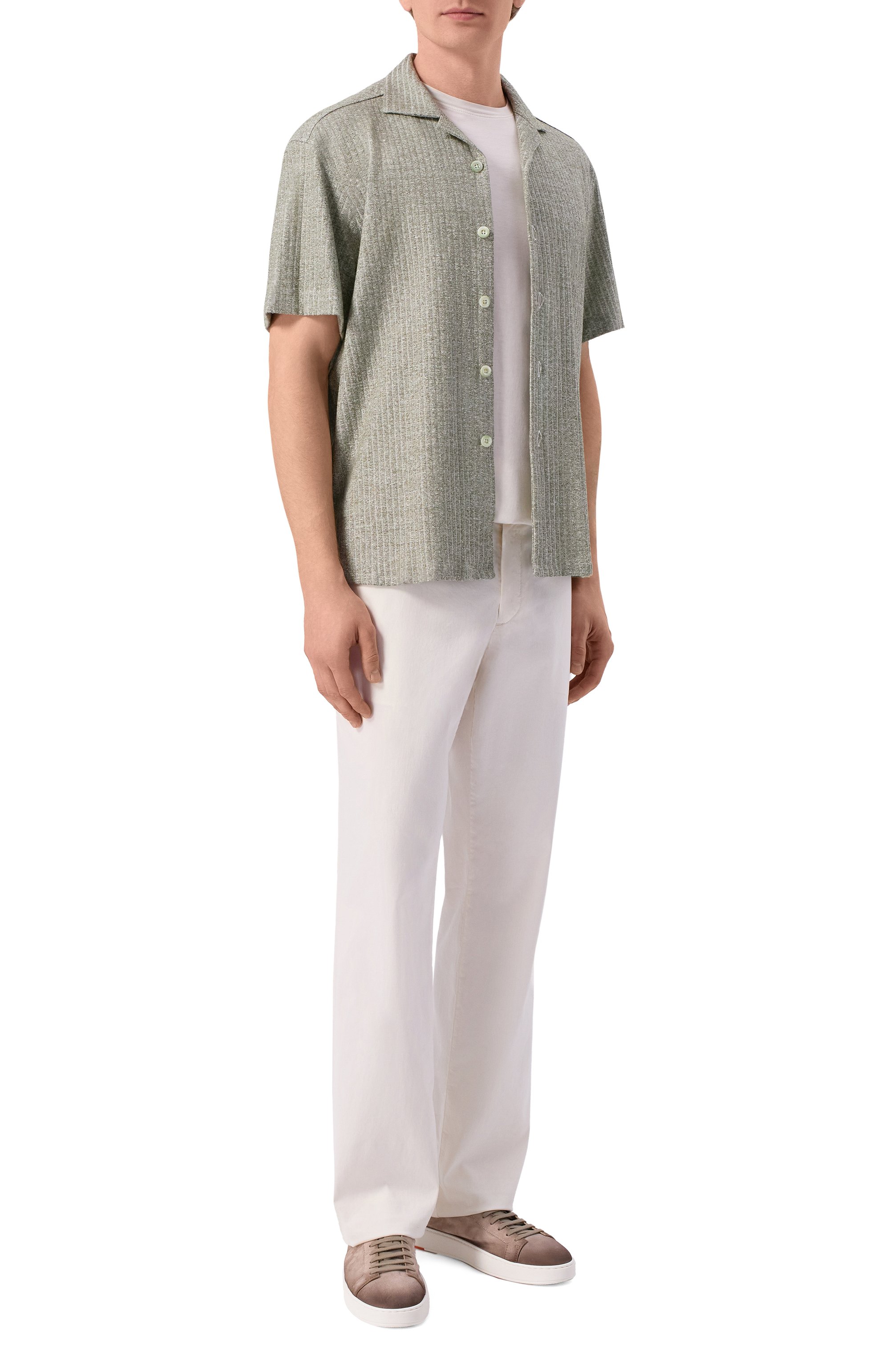 Рубашка изо льна и хлопка ANDREA CAMPAGNA, арт. HAVANA SHIRT/EE131, фото 2