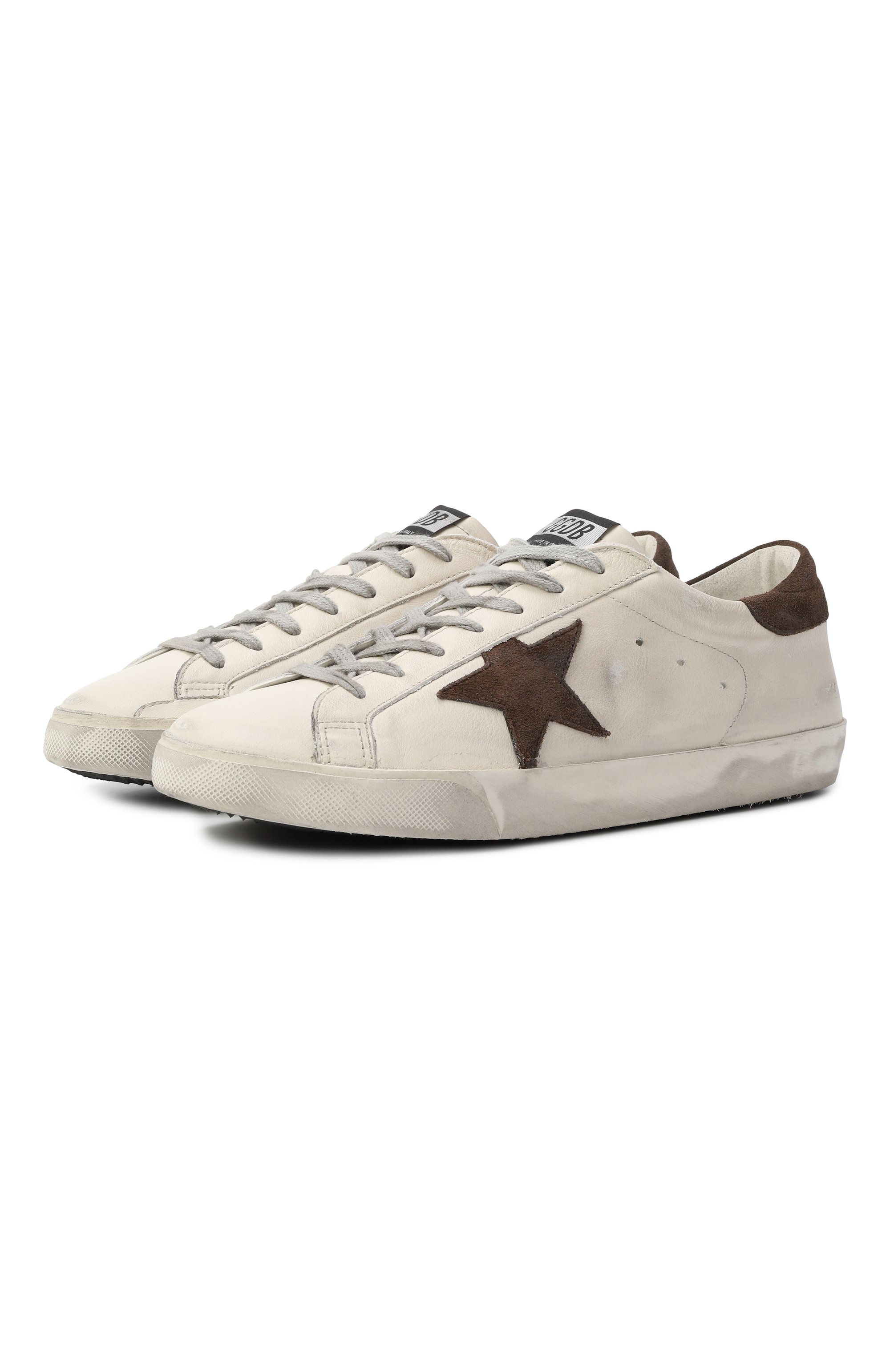 Кожаные кеды super star GOLDEN GOOSE DELUXE BRAND, арт. GMF00101.F006867, фото 1