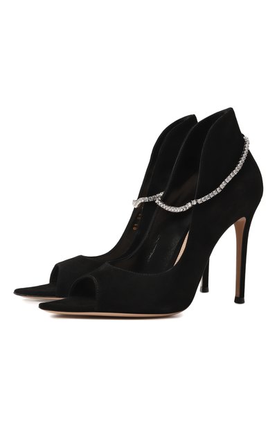 Женские замшевые туфли GIANVITO ROSSI, арт. G50649.15RIC.CAMNER0
