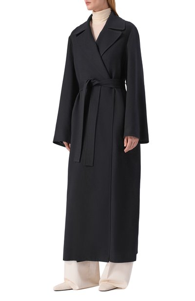 Пальто из кашемира и шелка LORO PIANA темно-синего цвета по цене 1130000 руб., арт. FAN2742, фото 3 Пальто из кашемира и шелка LORO PIANA, арт. FAN2742, фото 3