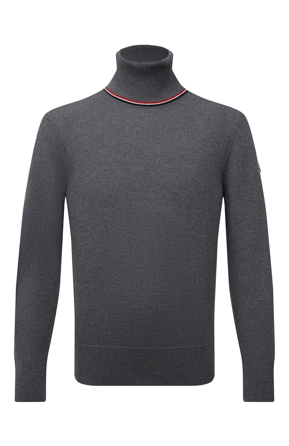 Шерстяная водолазка MONCLER серого цвета по цене 66550 руб., арт. G2-091-9F000-03-M1131, фото 1 Шерстяная водолазка MONCLER, арт. G2-091-9F000-03-M1131, фото 1