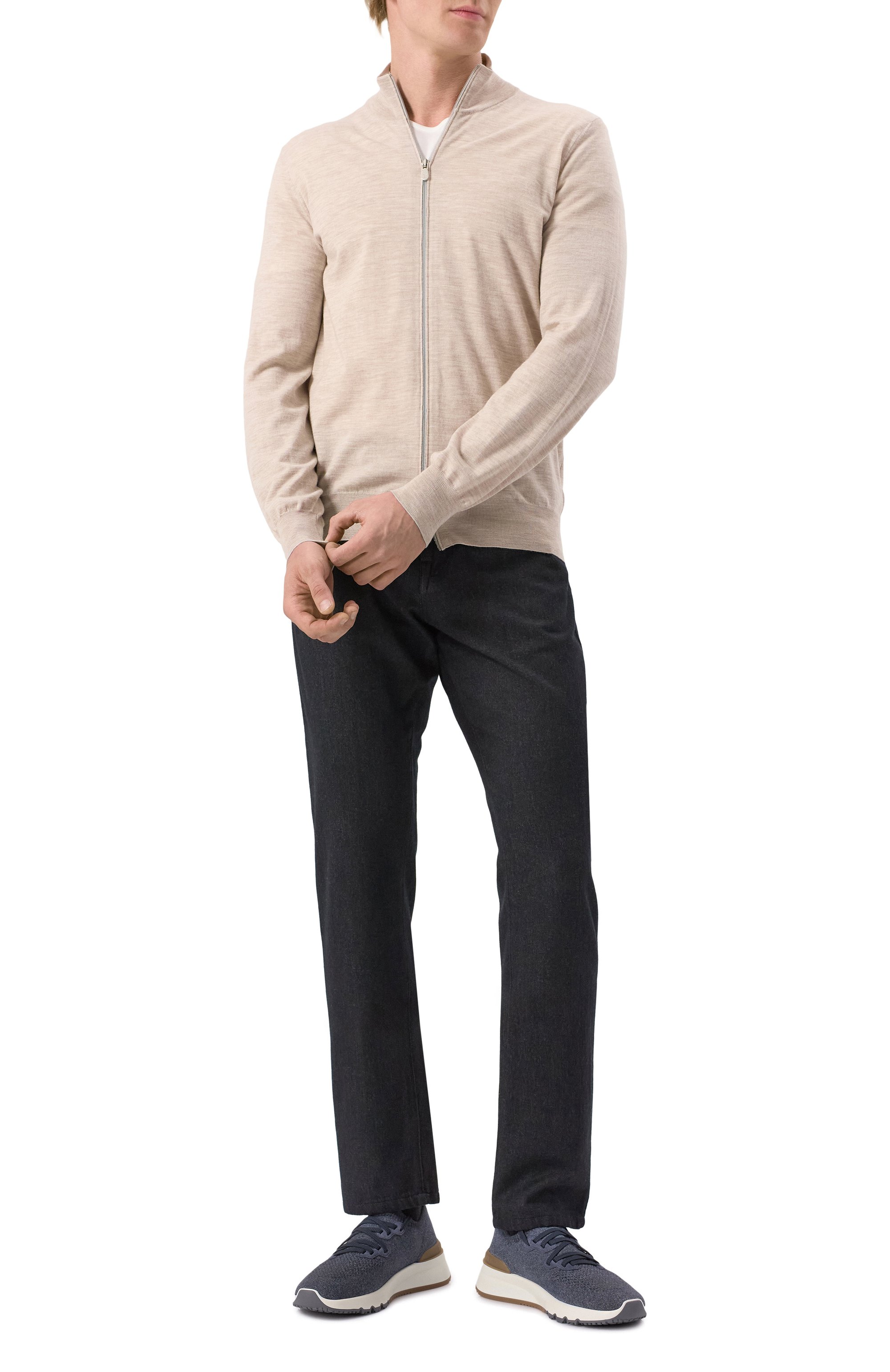 Текстильные кроссовки BRUNELLO CUCINELLI, арт. MZUKIB2051, фото 2