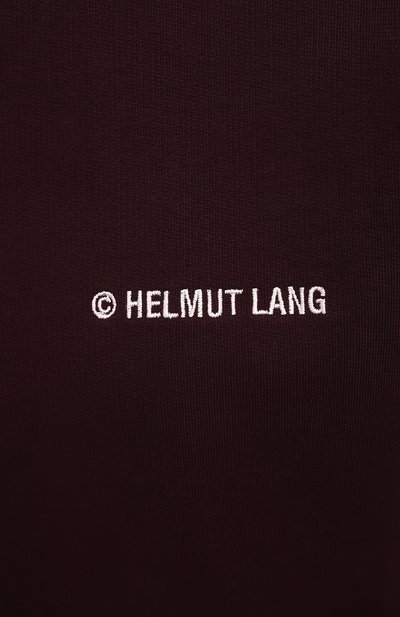 Хлопковый свитшот HELMUT LANG бордового цвета по цене 22050 руб., арт. K10DW507, фото 5 Хлопковый свитшот HELMUT LANG, арт. K10DW507, фото 5