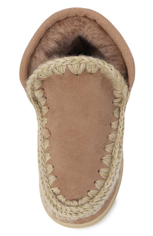 Замшевые полусапоги Mou Бежевый, фото 4