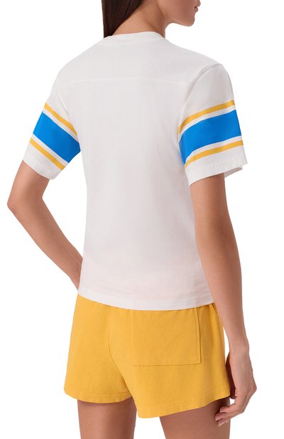 Хлопковая футболка sporty & rich x ucla SPORTY AND RICH, арт. T0039615670WH01, фото 4