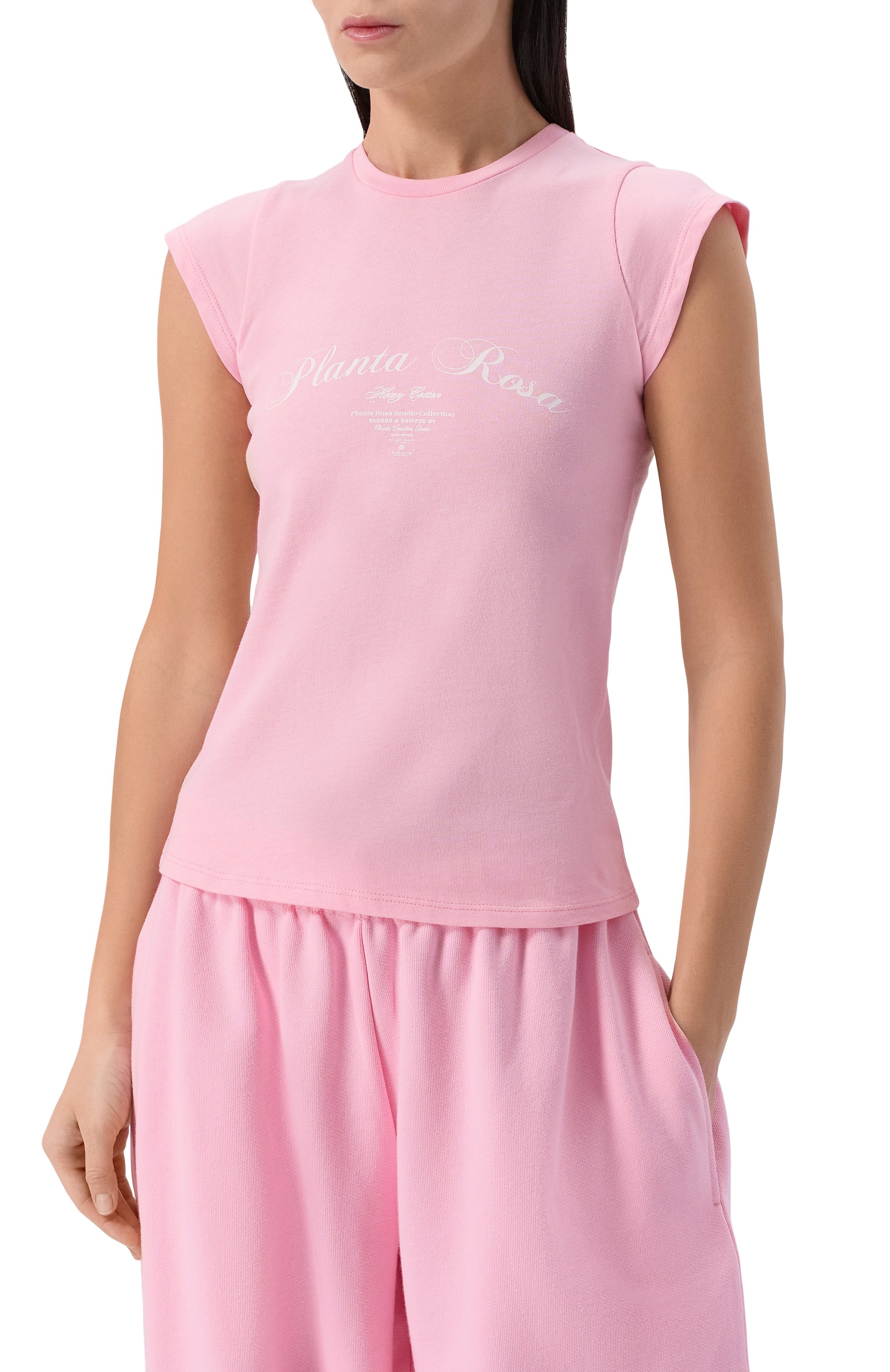 Хлопковая футболка PLANTA ROSA, арт. PR/T016/PERFECTION/220, фото 3