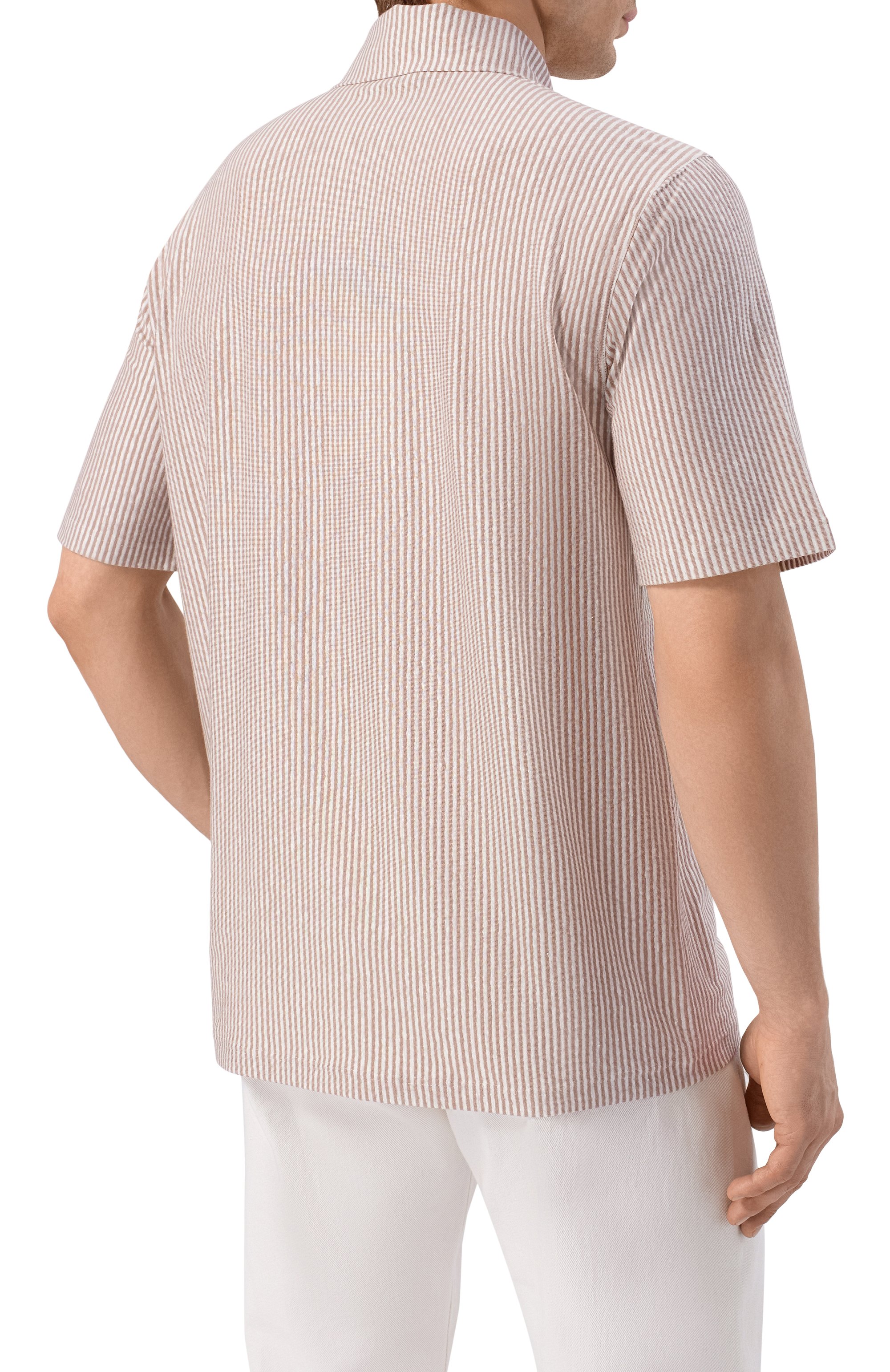 Поло изо льна и хлопка KITON, арт. UMM0747, фото 4