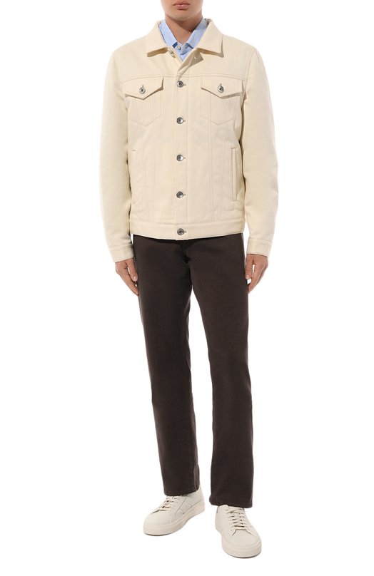Джинсовая куртка Brunello Cucinelli MY4466880 Кремовый  MY4466880 Фото 2