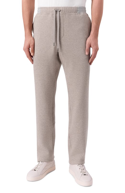 Хлопковые брюки Andrea Campagna 19M732.GZ00.CAMP./52 Бежевый  19M732.GZ00.CAMP./52 Фото 3