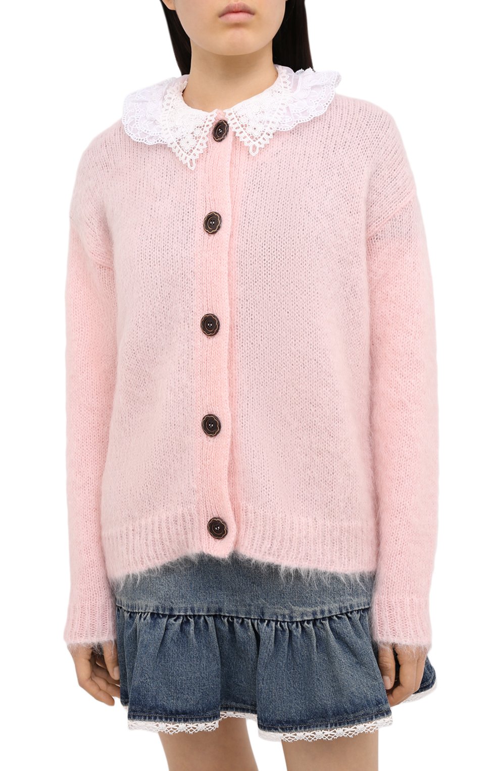 Шерстяной кардиган MIU MIU, арт. MMF299-1XEV-F0442, фото 3
