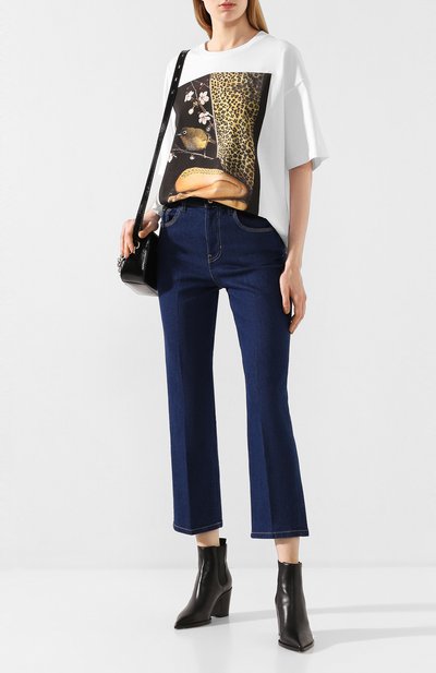 Хлопковая футболка VERSACE JEANS COUTURE, арт. B2HVA7L3-VDP630 LA FIT LE0PARD/30295, фото 2