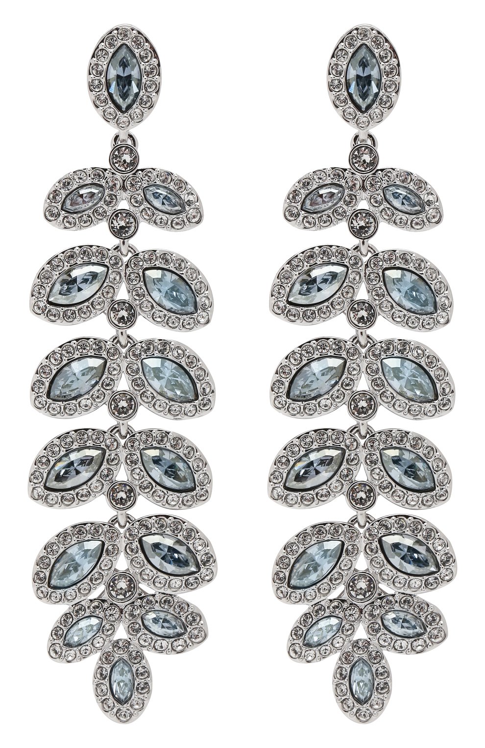 Серьги baron SWAROVSKI серебряного цвета по цене 13980 руб., арт. 5074350, фото 1 Серьги baron SWAROVSKI, арт. 5074350, фото 1