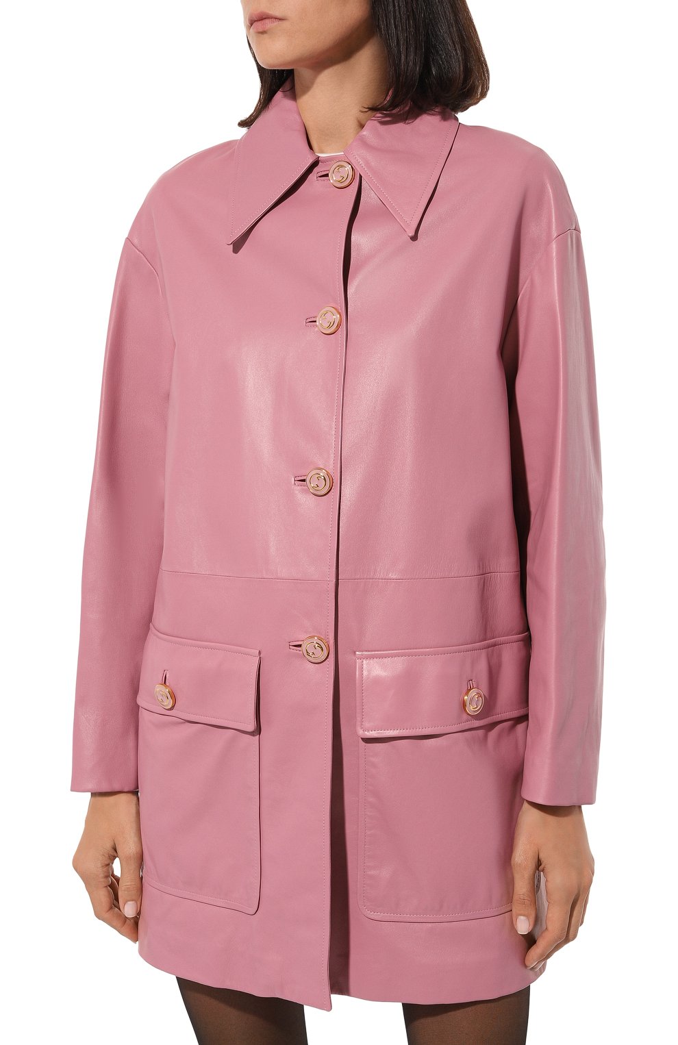 Кожаное пальто GUCCI, арт. 624446 XNAEX, фото 3