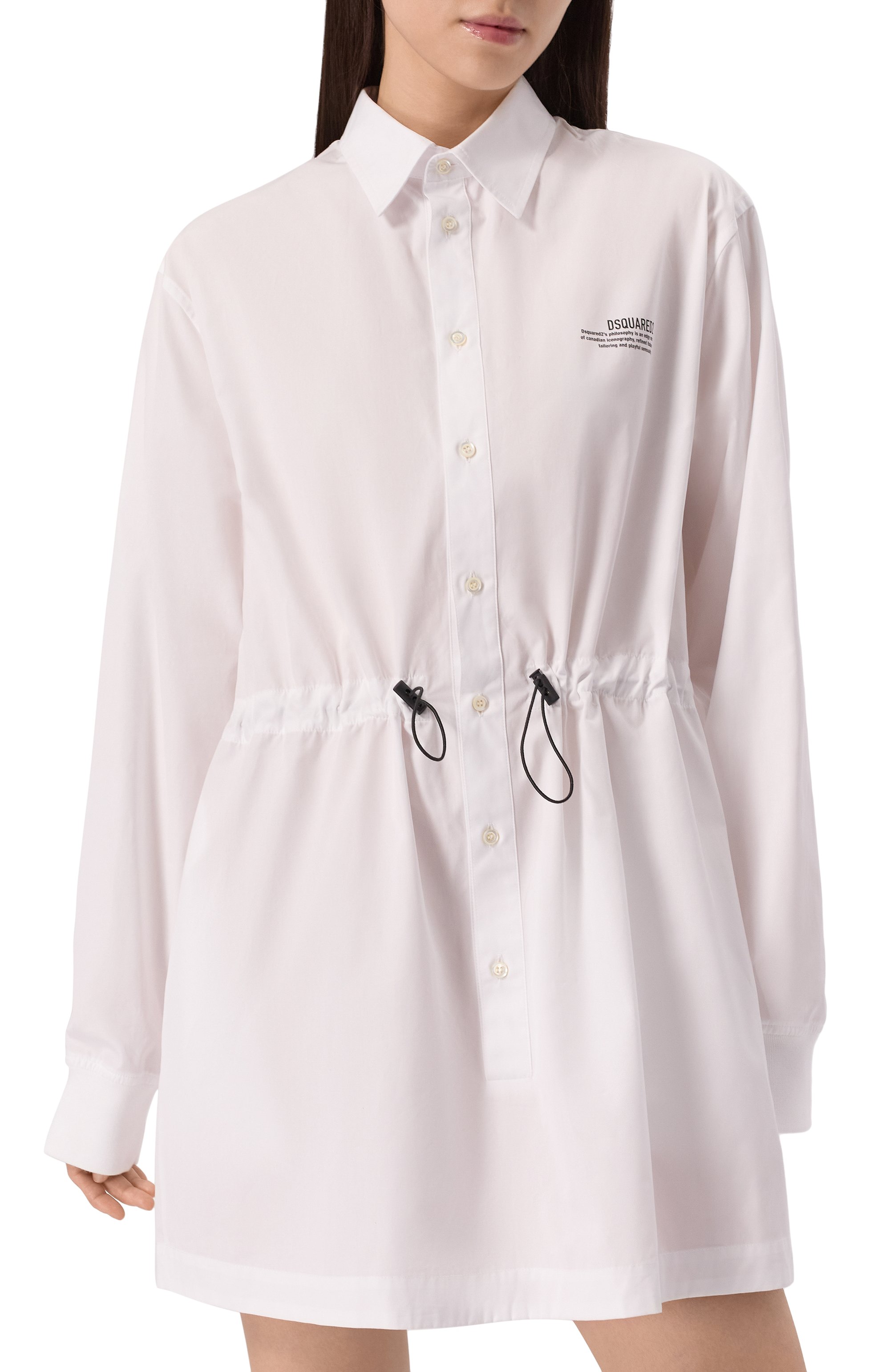 Хлопковое платье DSQUARED2, арт. S75CV0924/S36275, фото 3