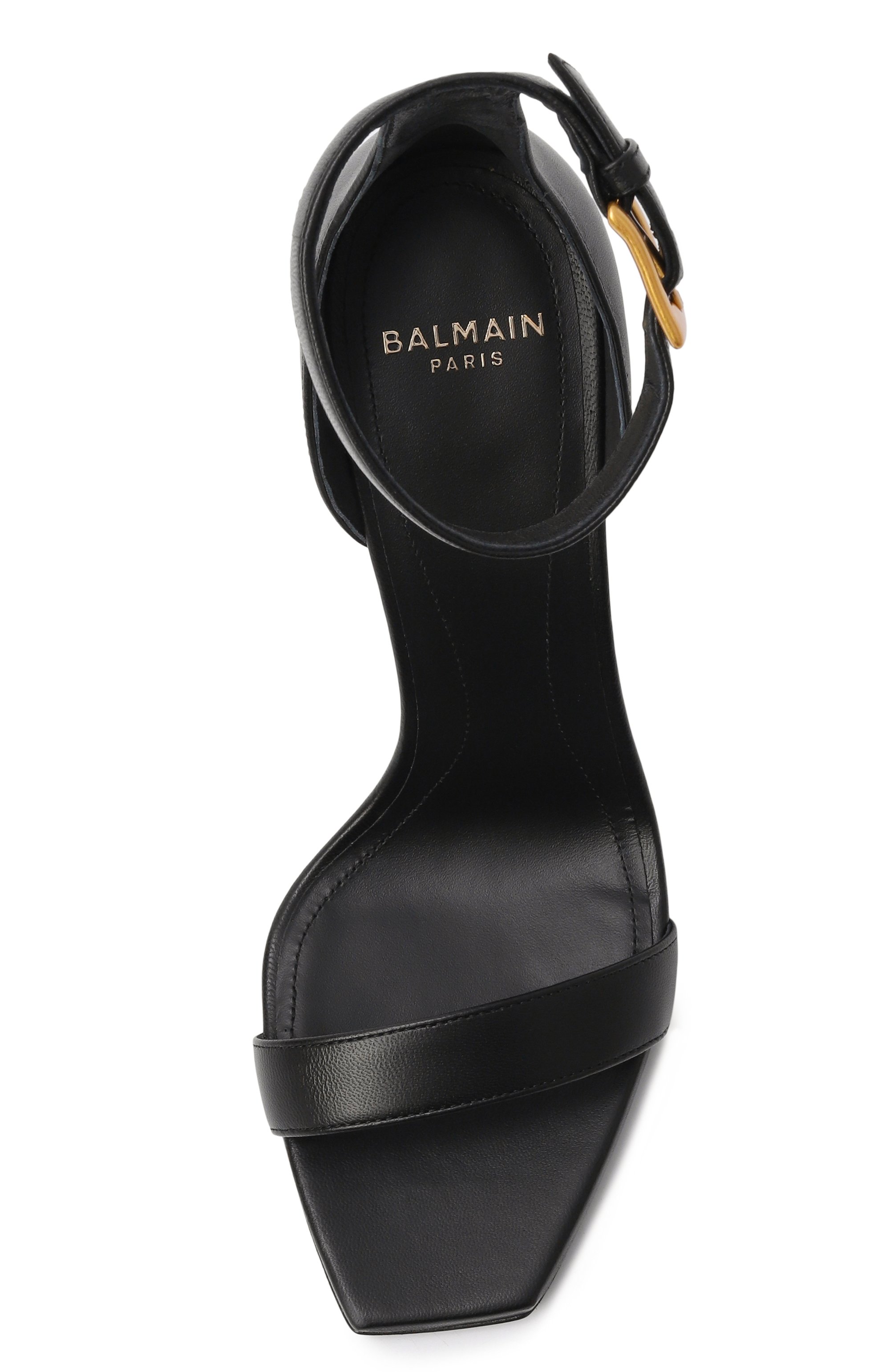 Кожаные босоножки anthem 95 BALMAIN, арт. GN4UH184/LNAP, фото 6