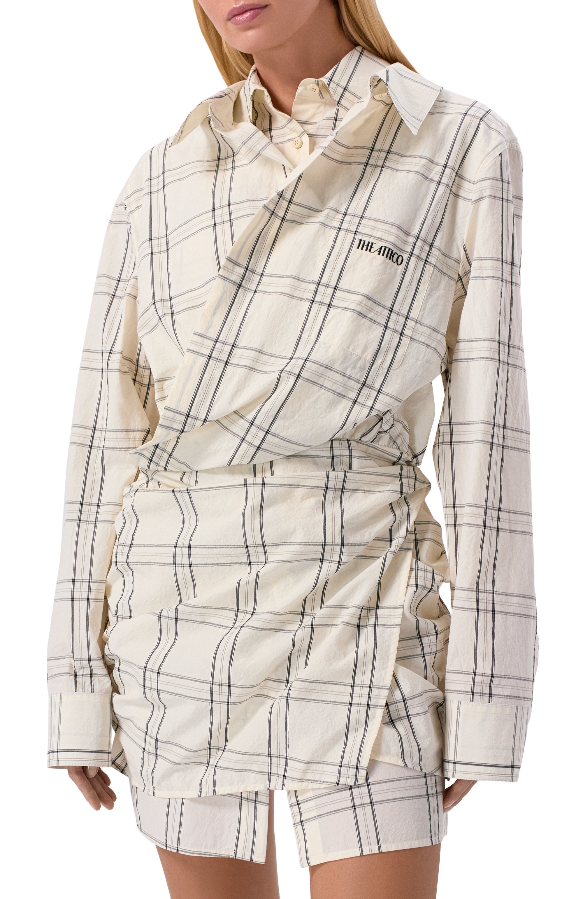 Хлопковое платье THE ATTICO, арт. 260WCA00458/CCC125AA, фото 3