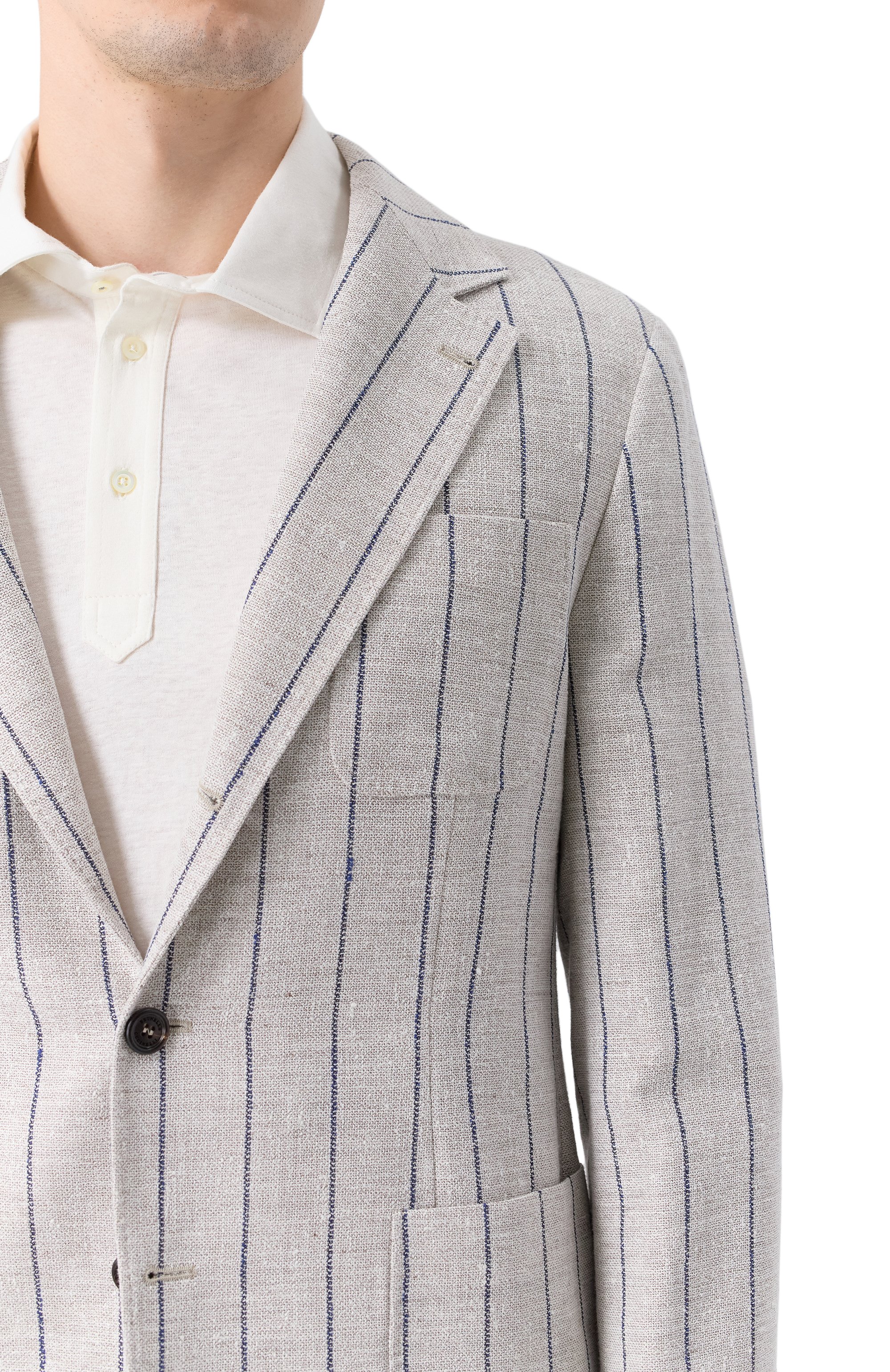 Пиджак изо льна и хлопка BRUNELLO CUCINELLI, арт. MR4747BND, фото 7