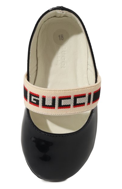 Кожаные пинетки GUCCI, арт. 552925 0IRD0, фото 4