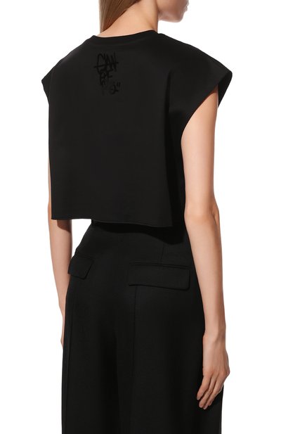 Хлопковая футболка DOLCE & GABBANA черного цвета по цене 52150 руб., арт. F8S88T/HU7H8, фото 4 Хлопковая футболка DOLCE & GABBANA, арт. F8S88T/HU7H8, фото 4