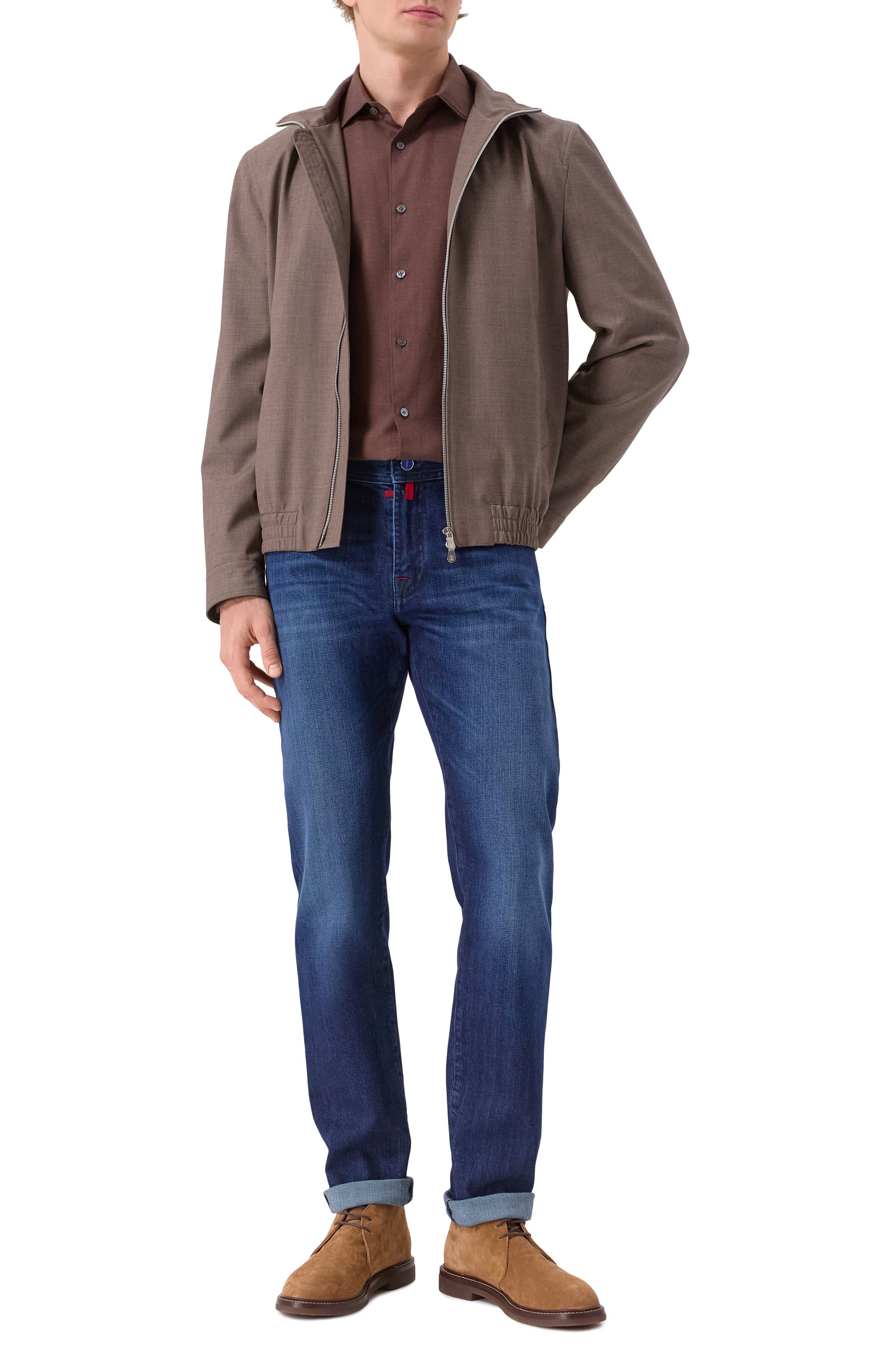 Рубашка из хлопка и кашемира ZEGNA, арт. SRF5/UEX45A8, фото 2