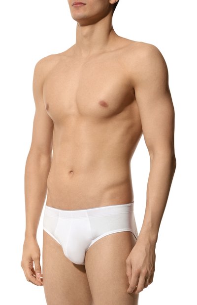 Хлопковые брифы HANRO белого цвета по цене 6670 руб., арт. 073085., фото 2 Хлопковые брифы HANRO, арт. 073085., фото 2